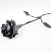 Kovaná růže - stříbrná